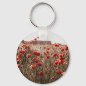 wunderschöne Mohnblüte Schlüsselanhänger (Rückseite)