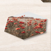 wunderschöne Mohnblüte Untersetzer (angewinkelt)