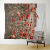 wunderschöne Mohnblüte Wandteppich (Beispiel (Horizontal))