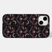Wunderschöne Motten Blumen und Monde Muster Case-Mate iPhone Hülle (Rückseite (Horizontal))