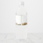 Wunderschöne Mushroom Forest Babydusche Wasserflaschenetikett (Rückseite)