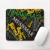 Wunderschöne Myanmar Flag Colors Patriotic Mousepad (Mit Mouse)