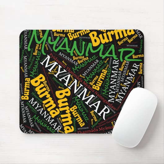 Wunderschöne Myanmar Flag Colors Patriotic Mousepad (Mit Mouse)