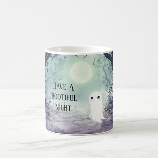 Wunderschöne Nacht Vollmond Geist Halloween Kaffeetasse (Mittel)