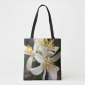 Wunderschöne natürliche Lemon-Blossom-Blume Tasche (Vorderseite)
