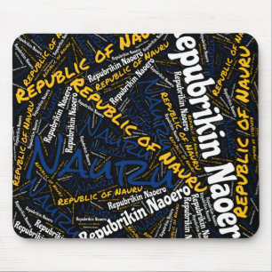 Wunderschöne Nauru Flag Farben Patriotic Mousepad