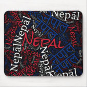 Wunderschöne nepalische Flaggenfarben Patriotik Mousepad (Vorne)