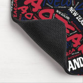 Wunderschöne neuseeländische Flaggenfarben Patriot Mousepad (Ecke)