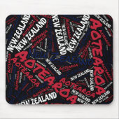 Wunderschöne neuseeländische Flaggenfarben Patriot Mousepad (Vorne)