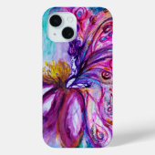 WUNDERSCHÖNE NIEDLICHE BLUME IN PINK, GOLD GLITZER Case-Mate iPhone HÜLLE (Rückseite)