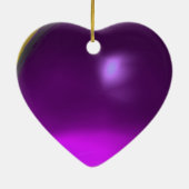 WUNDERSCHÖNE NIEDLICHE BLUME IN PINK, GOLD GLITZER KERAMIKORNAMENT (Hinten)