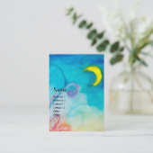 WUNDERSCHÖNE NIEDLICHE BLUME IN PINK, GOLD GLITZER VISITENKARTE (Stehend Vorderseite)