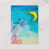 WUNDERSCHÖNE NIEDLICHE BLUME IN PINK, GOLD GLITZER VISITENKARTE (Vorderseite)