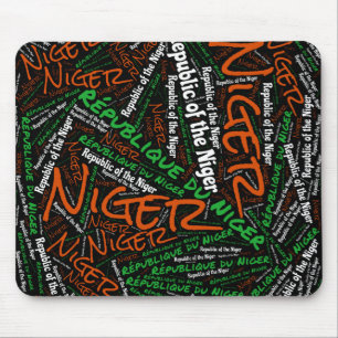 Wunderschöne niger Flag Farben Patriotic Mousepad