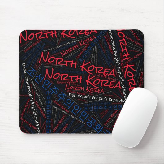 Wunderschöne nordkoreanische Flaggenfarben patroot Mousepad (Mit Mouse)