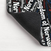 Wunderschöne norwegische Flaggenfarben Patriotic Mousepad (Ecke)