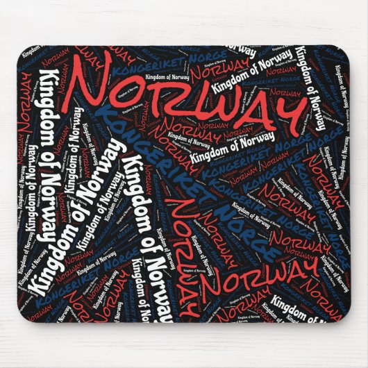 Wunderschöne norwegische Flaggenfarben Patriotic Mousepad (Vorne)