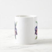 Wunderschöne Oblast- und Magenta-Orchidee Kaffeetasse (Mittel)