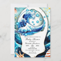 Wunderschöne Ocean Waves Babydusche