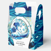 Wunderschöne Ocean Waves Babydusche Geschenkschachtel (Geöffnet)