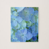 Wunderschöne Oma! Puzzles Blue Hydrangea Blume (Vertikal)