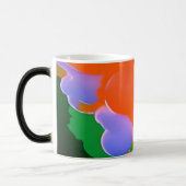 Wunderschöne orange und lila Wolken Verwandlungstasse (Links)