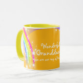 Wunderschöne Orangenröte-Tasse der Grandtochter Tasse (Vorderseite Links)