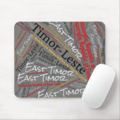 Wunderschöne Ost-Timor-Flaggenfarben Patriotik Mousepad (Mit Mouse)