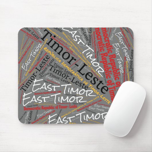 Wunderschöne Ost-Timor-Flaggenfarben Patriotik Mousepad (Mit Mouse)