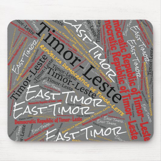 Wunderschöne Ost-Timor-Flaggenfarben Patriotik Mousepad (Vorne)