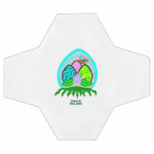 Wunderschöne Ostereier Fußball-Ball Fußball (Flach)