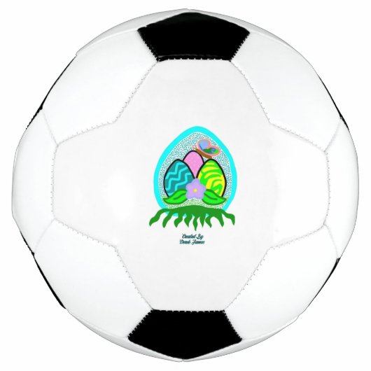 Wunderschöne Ostereier Fußball-Ball Fußball (Vorderseite)