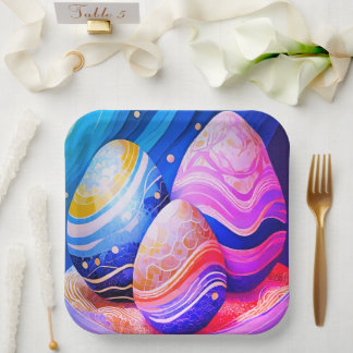 Wunderschöne Ostern-Papier-Teller Pappteller