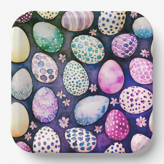 Wunderschöne Ostern-Papier-Teller Pappteller (Vorderseite)