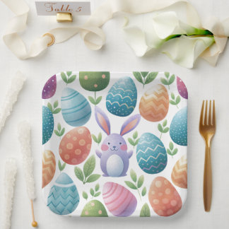 Wunderschöne Ostern-Papierplatten Pappteller