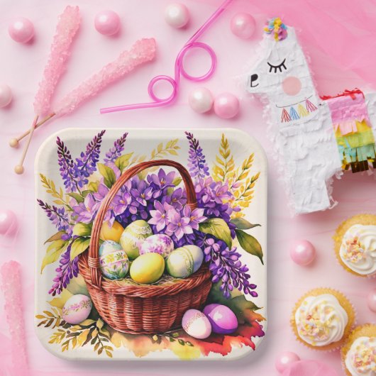 Wunderschöne Ostern-Papierteller Pappteller (Party)