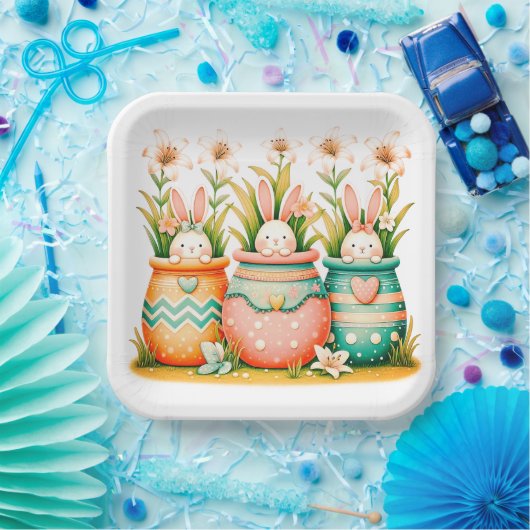 Wunderschöne Ostern-Papierteller Pappteller (Party)