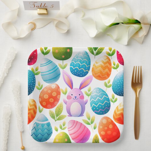 Wunderschöne Ostern-Papierteller Pappteller (Hochzeit)