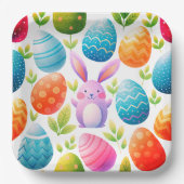 Wunderschöne Ostern-Papierteller Pappteller (Vorderseite)