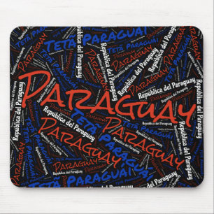 Wunderschöne Paraguay Flag Farben Patriotisch Mousepad