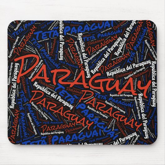 Wunderschöne Paraguay Flag Farben Patriotisch Mousepad (Vorne)