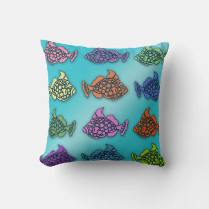 Wunderschöne Pastell-Fisch-Design-Kissen Kissen