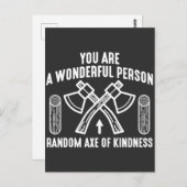 Wunderschöne Person Random ax der Freundlichkeit H Postkarte (Vorne/Hinten)