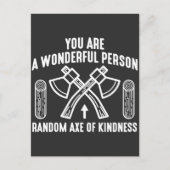 Wunderschöne Person Random ax der Freundlichkeit H Postkarte (Vorderseite)