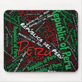 Wunderschöne Peru Flag Farben Patriotic Mousepad (Vorne)