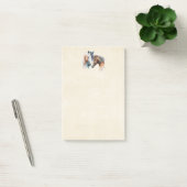 Wunderschöne Pferde im Western-Boho-Stil Post-it Klebezettel (Büro)