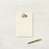 Wunderschöne Pferde im Western-Boho-Stil Post-it Klebezettel (Auf Schreibtisch)