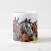 Wunderschöne Pferde-Stallion-Fotografie Jumbo-Tasse (Vorderseite)