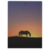 Wunderschöne Pferdekletterwand Klemmbrett (Rückseite)