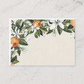Wunderschöne Pfirsiche und Foliage farbenfroh Dank Begleitkarte (Rückseite)
